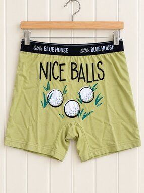Hatley Men's Small Golf Boxers Nice Balls Funny Golf Boxer Briefs NEW